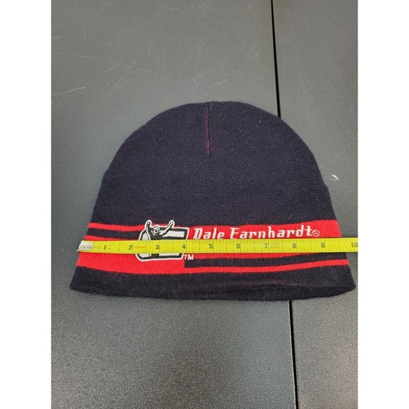 Vintage‎ 90s NASCAR Racing Dale Earnhardt Beanie Cap Unisex Black Red Acrylic - Picture 9 of 12